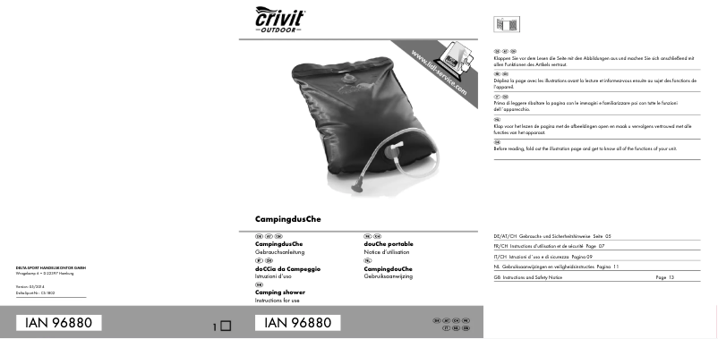 Página 1 del manual Manual de usuario Crivit IAN 96880