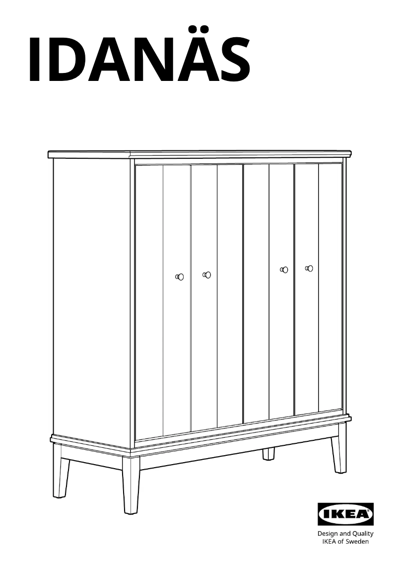 Imagen de la primera página del manual del dispositivo IDANÄS 605.842.59