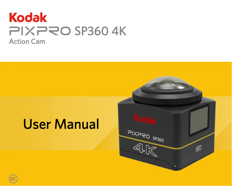 Imagen de la primera página del manual del dispositivo PIXPRO SP360 4K