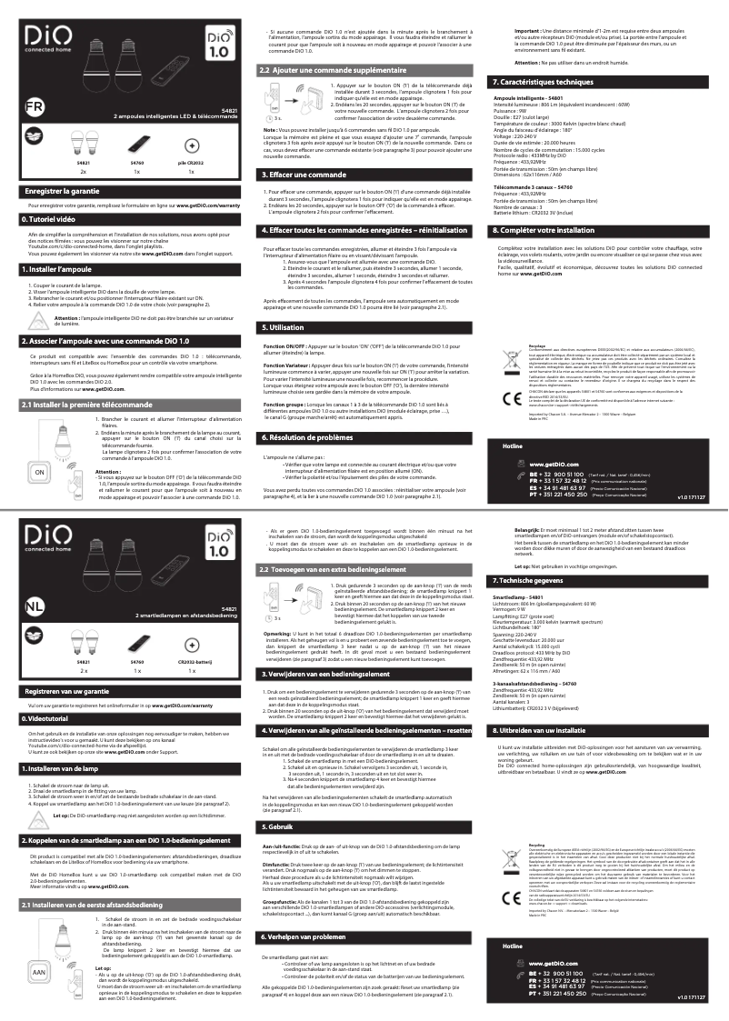 Página 1 del manual Manual de usuario DiO 54821