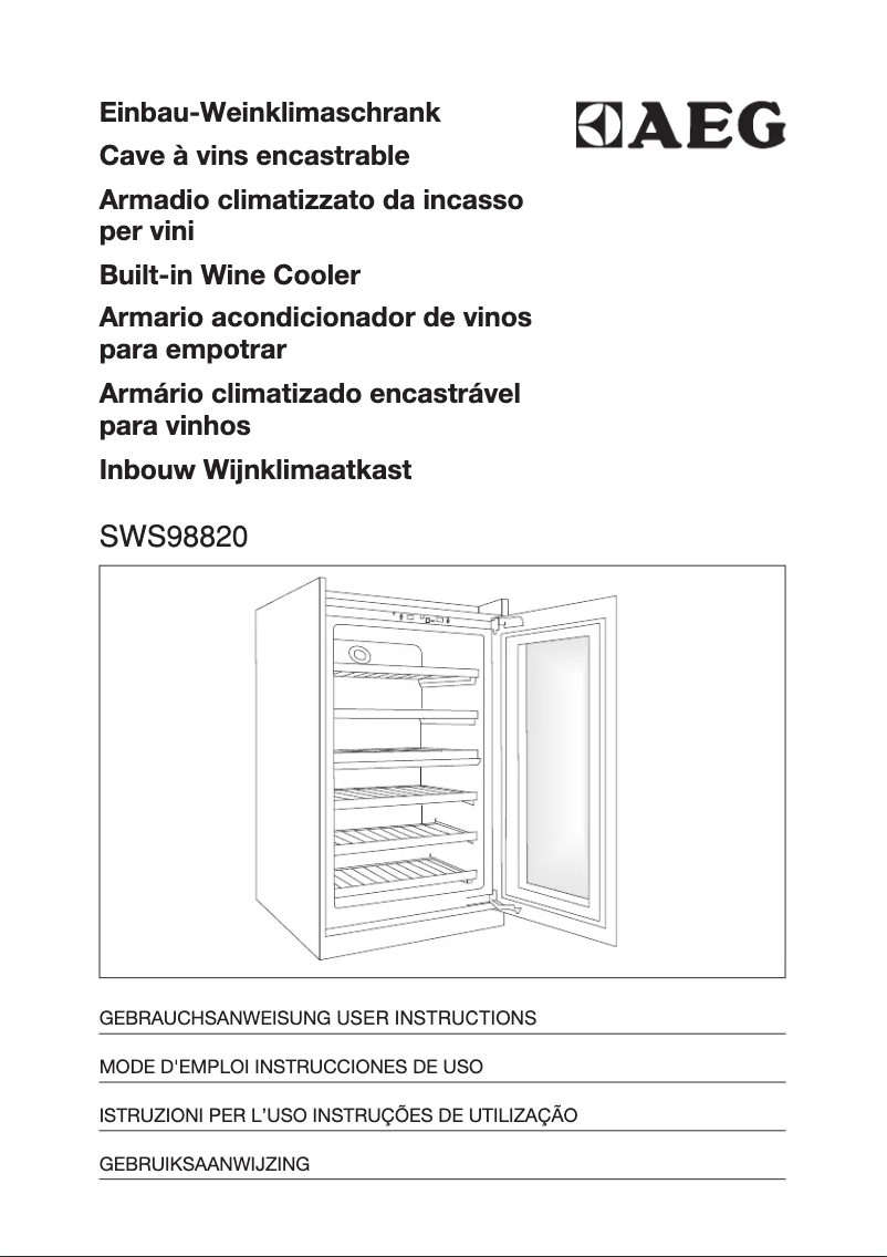 Imagen de la primera página del manual del dispositivo SWS98820L0
