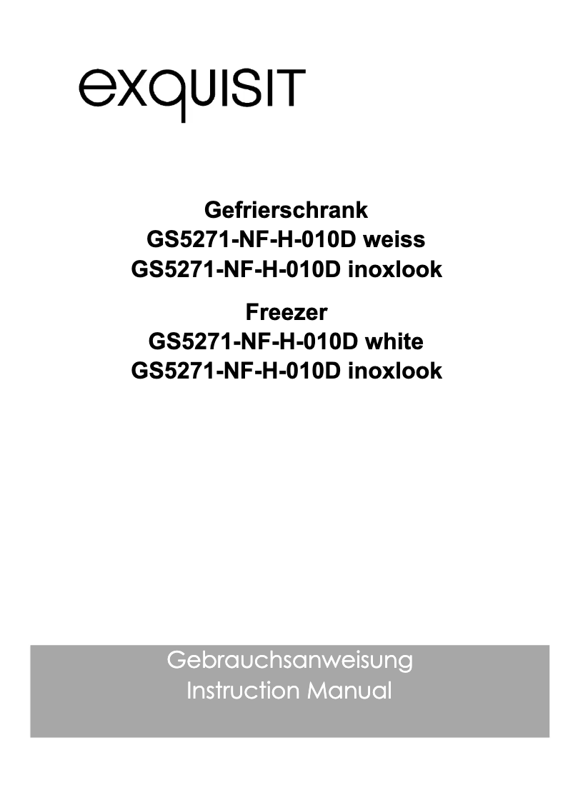 Imagen de la primera página del manual del dispositivo GS5271-NF-H-010D