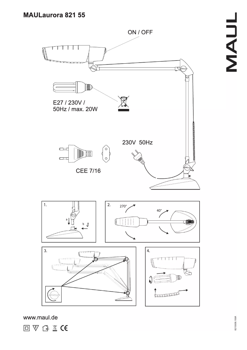 Imagen de la primera página del manual del dispositivo Aurora