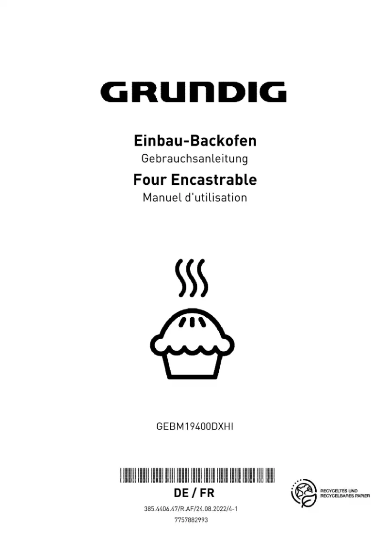 Página 1 del manual Manual de usuario Grundig GEBM19400DXHI