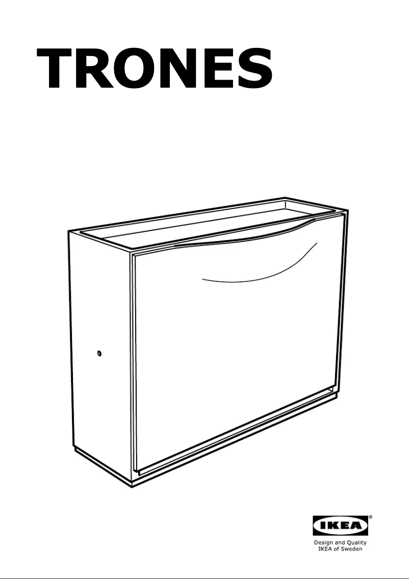 Página 1 del manual Instrucciones / montaje Ikea TRONES