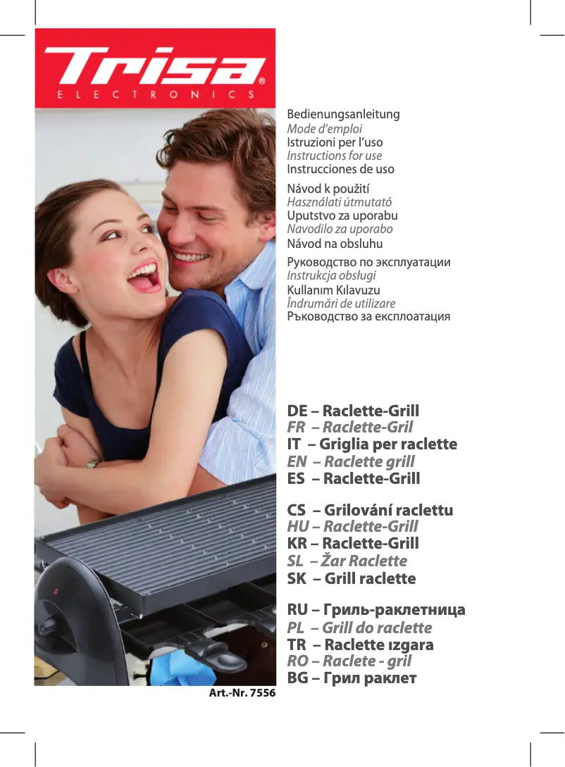Página 1 del manual Manual de usuario Trisa 7556-42 barbecue 7556-42