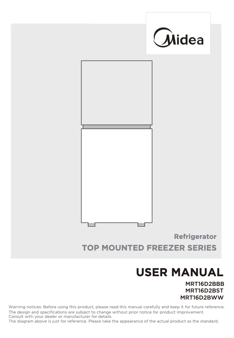 Imagen de la primera página del manual del dispositivo MRT16D2BWW