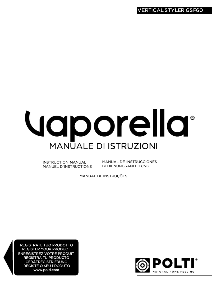 Imagen de la primera página del manual del dispositivo GSF60