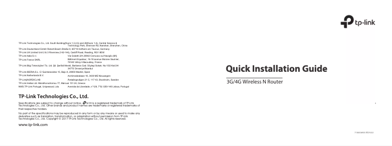 Página nº 1 - Manual de usuario TP-Link TL-MR3220