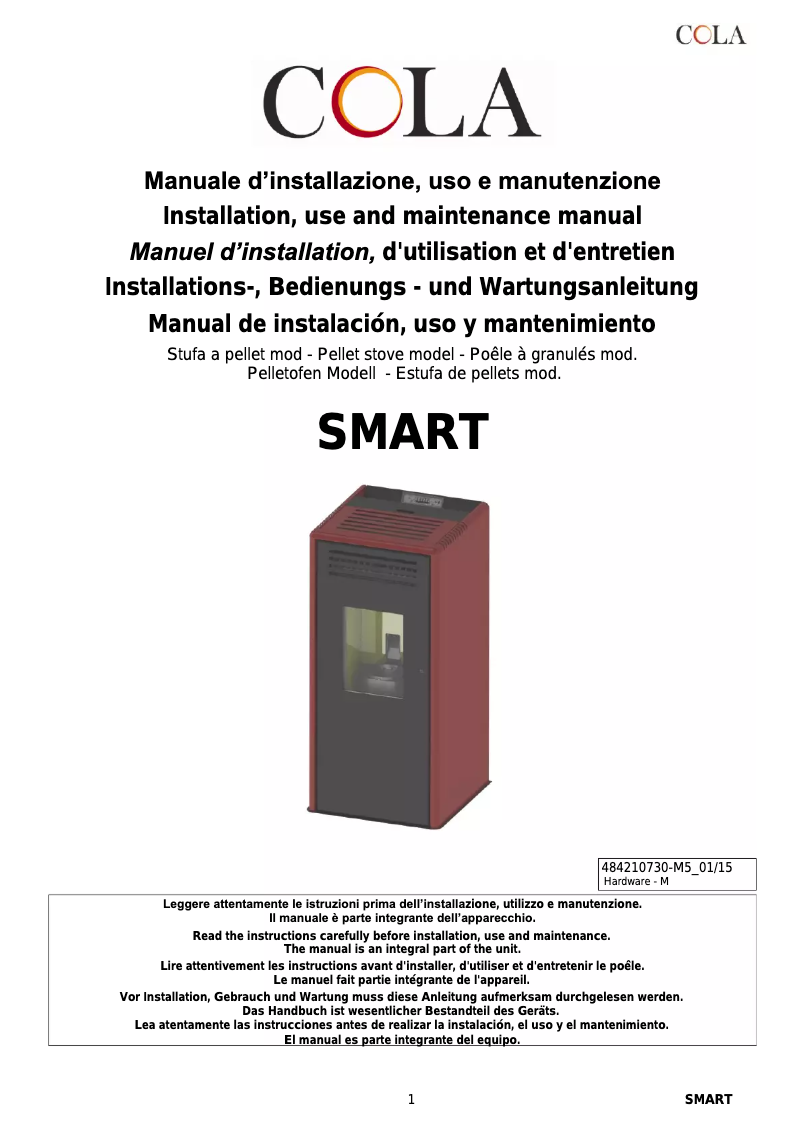 Imagen de la primera página del manual del dispositivo Smart