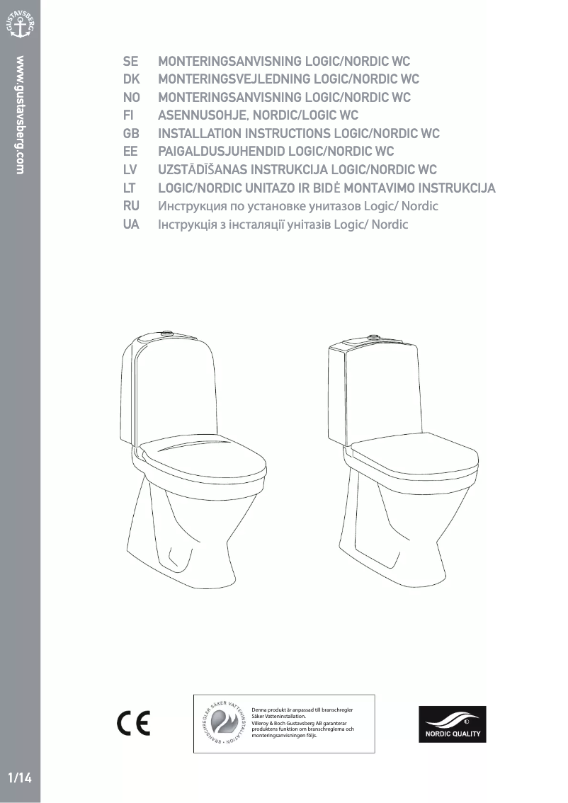 Imagen de la primera página del manual del dispositivo Nordic