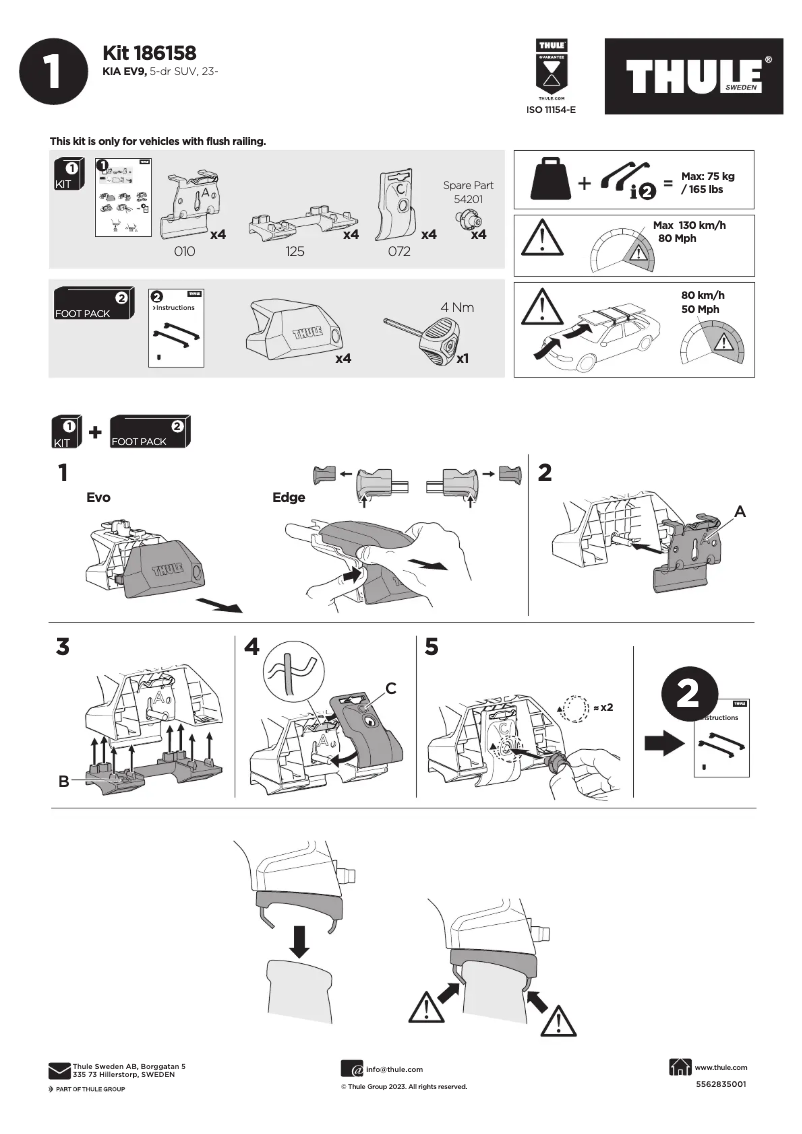 Imagen de la primera página del manual del dispositivo Kit 186158