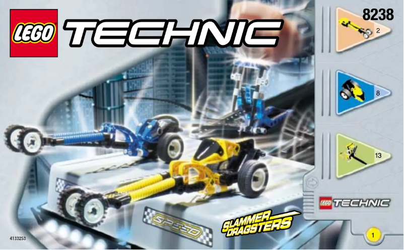 Imagen de la primera página del manual del dispositivo Slammer Dragsters