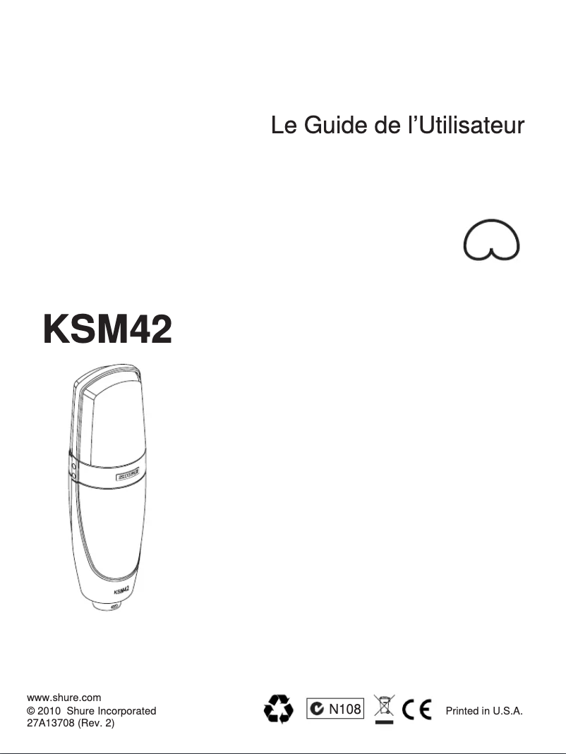 Imagen de la primera página del manual del dispositivo KSM42