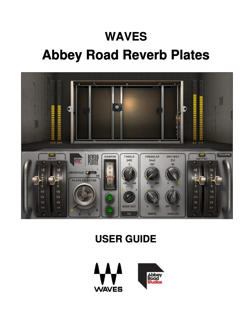 Página 1 del manual Manual de usuario Waves Abbey Road Reverb Plates