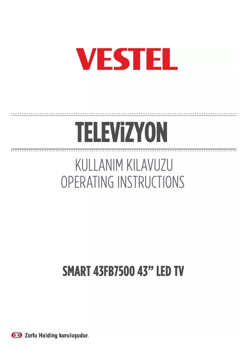 Página 1 del manual Manual de usuario Vestel 43FB7500