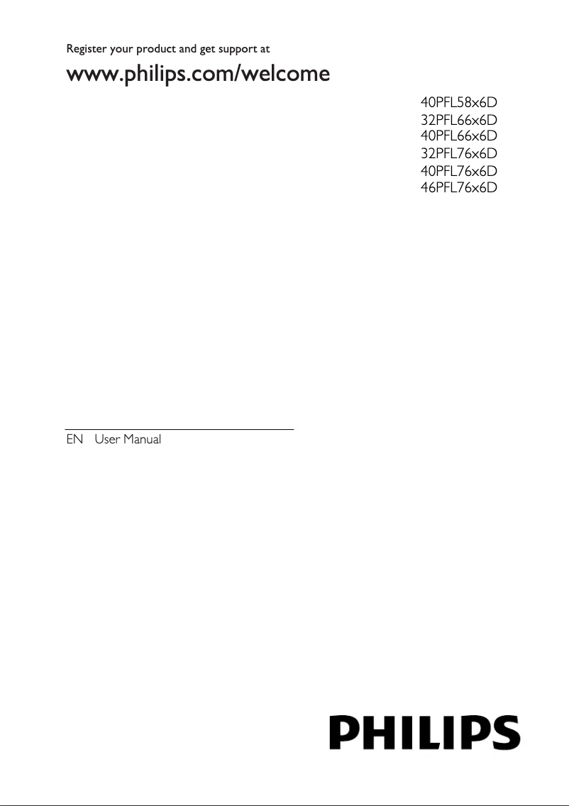 Página 1 del manual Manual de usuario Philips 40PFL6606D