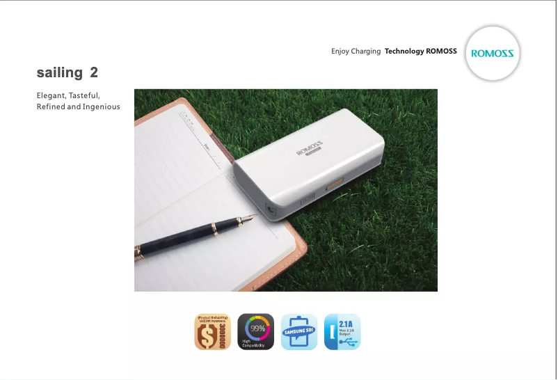 Página 1 del manual Manual de usuario Romoss Sailing 2