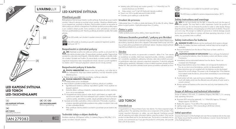 Imagen de la primera página del manual del dispositivo IAN 279383