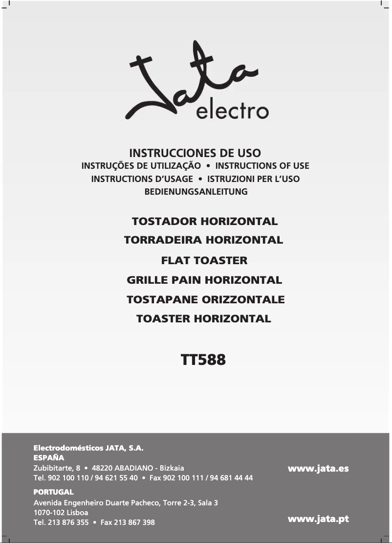 Página 1 del manual Manual de usuario Jata TT588