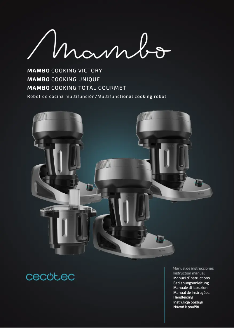 Imagen de la primera página del manual del dispositivo Mambo CooKing Victory