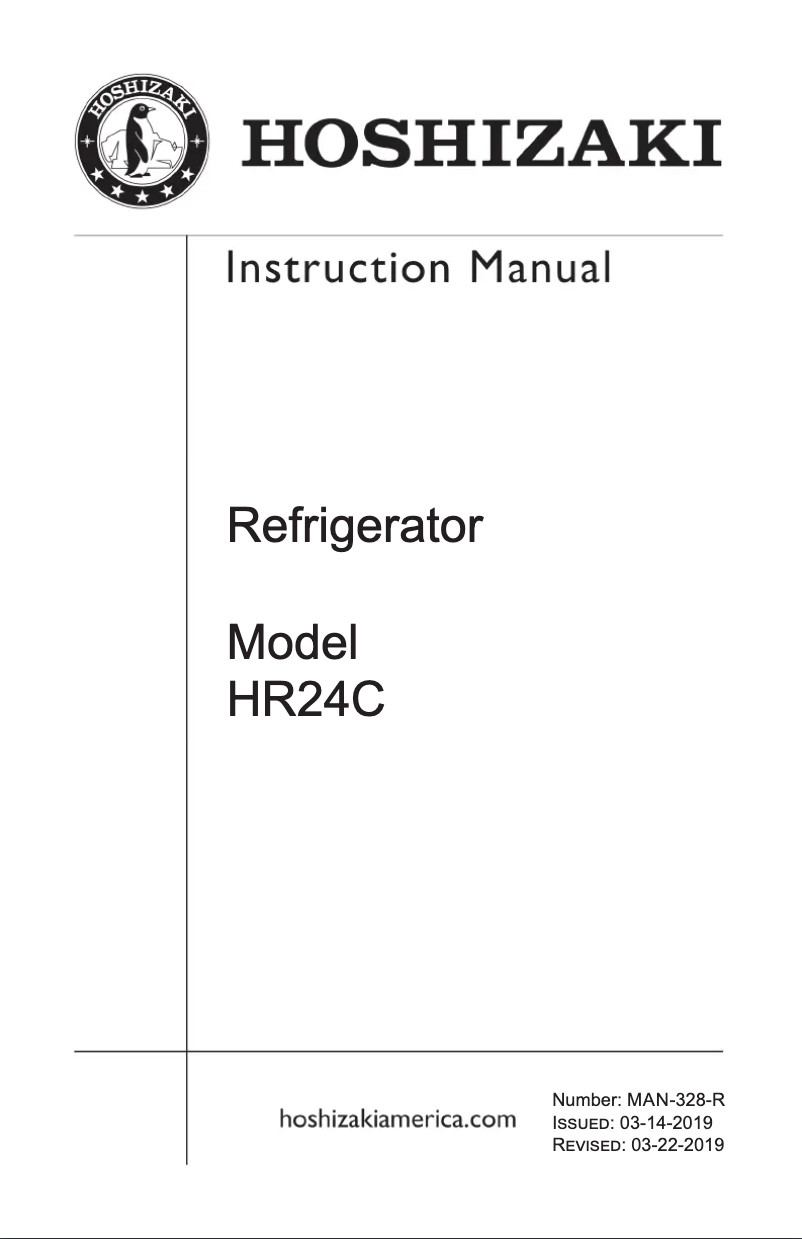 Imagen de la primera página del manual del dispositivo HR24C