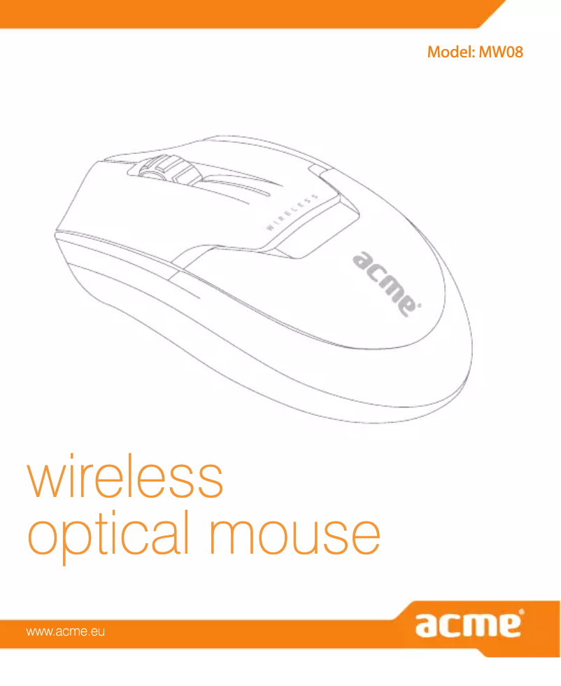 Página 1 del manual Manual de usuario Acme MW08