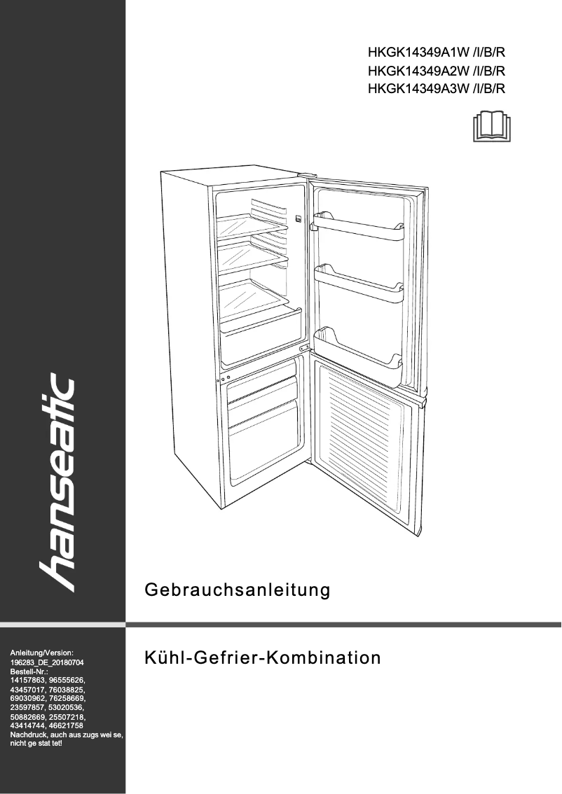 Página nº 1 - Manual de usuario Hanseatic HKGK14349A3B