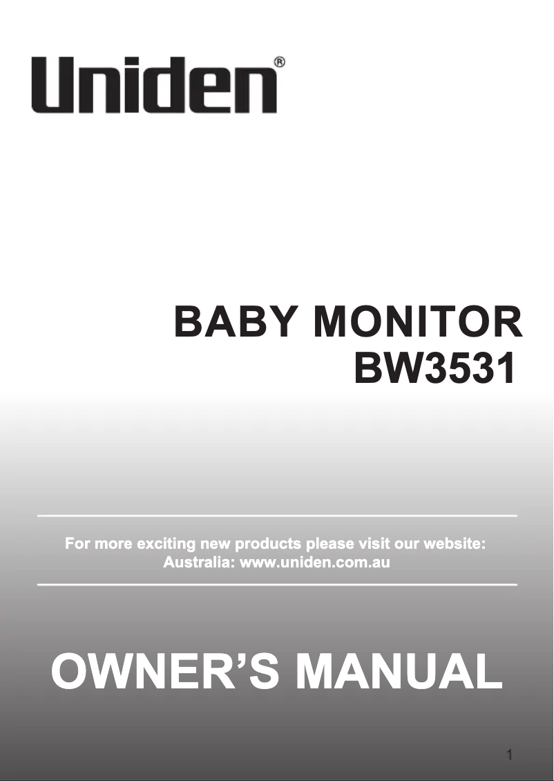 Imagen de la primera página del manual del dispositivo BW3531