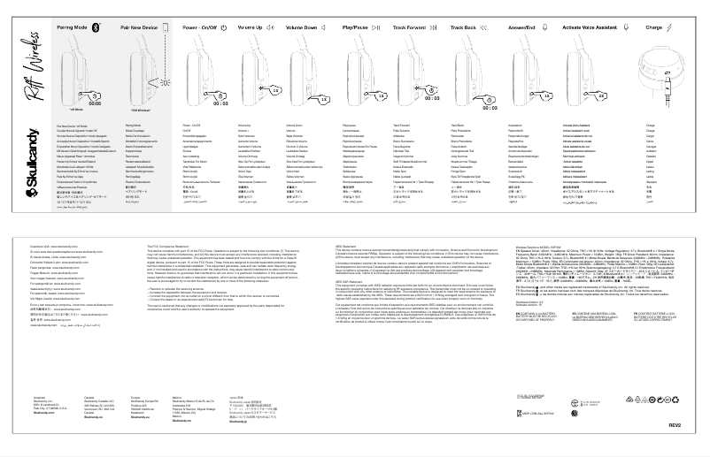 Página 1 del manual Manual de usuario Skullcandy Riff Wireless