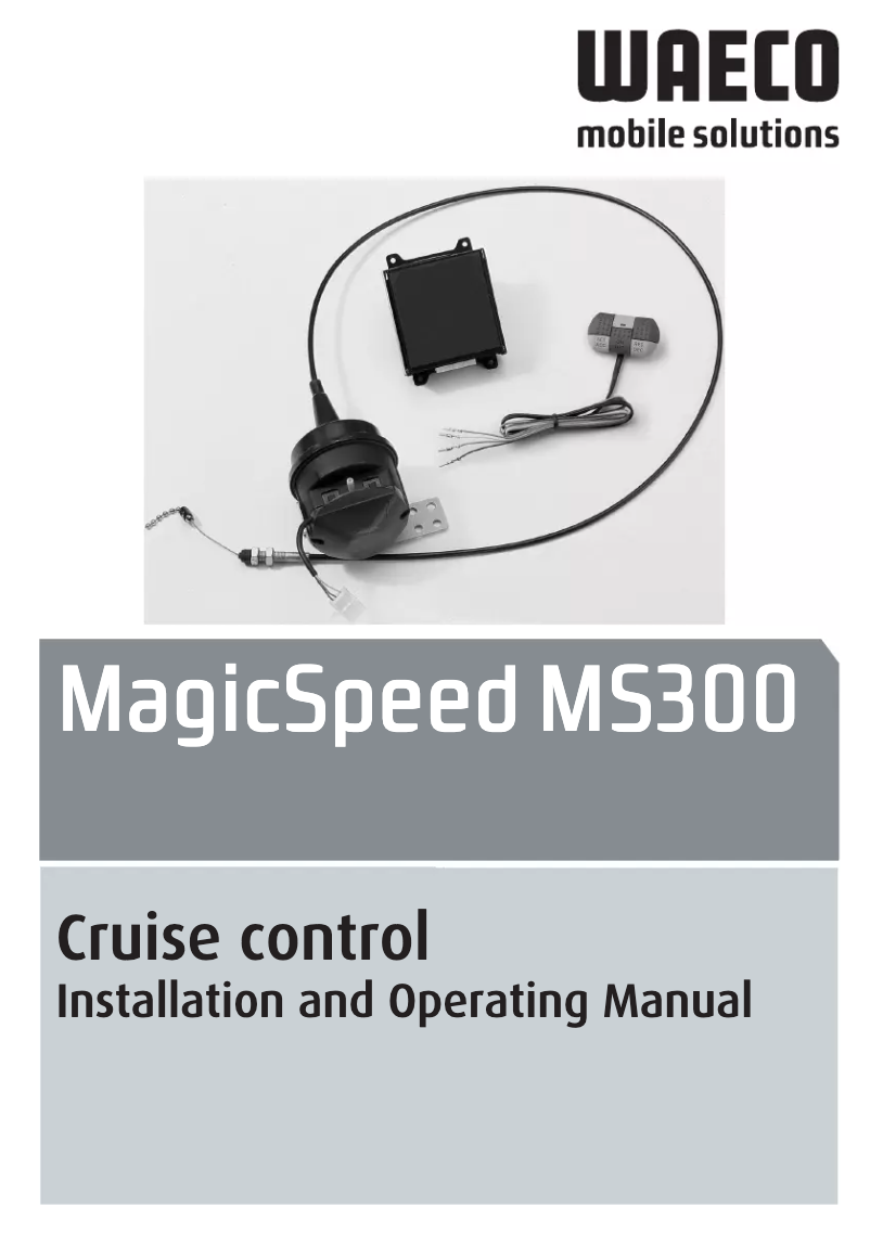 Página 1 del manual Manual de usuario Waeco MagicSpeed MS300