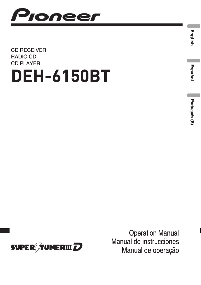 Página 1 del manual Manual de usuario Pioneer DEH-6150BT