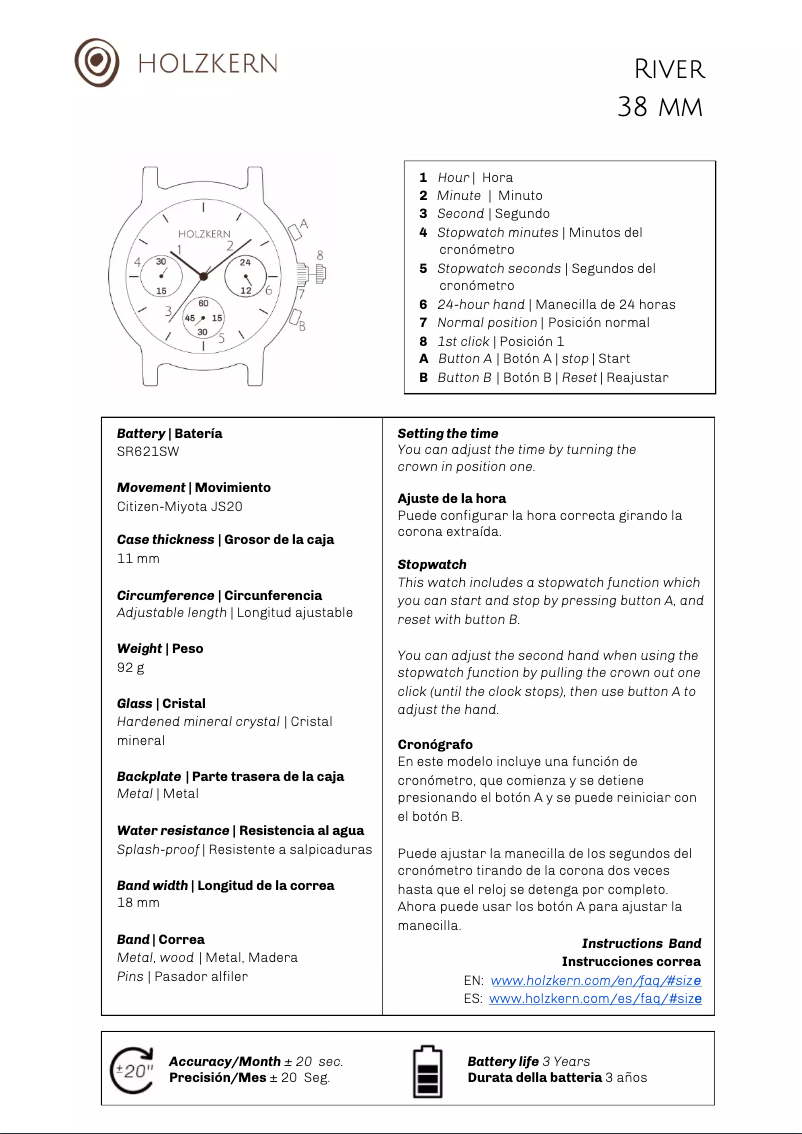 Página 1 del manual Manual de usuario Holzkern Tinto