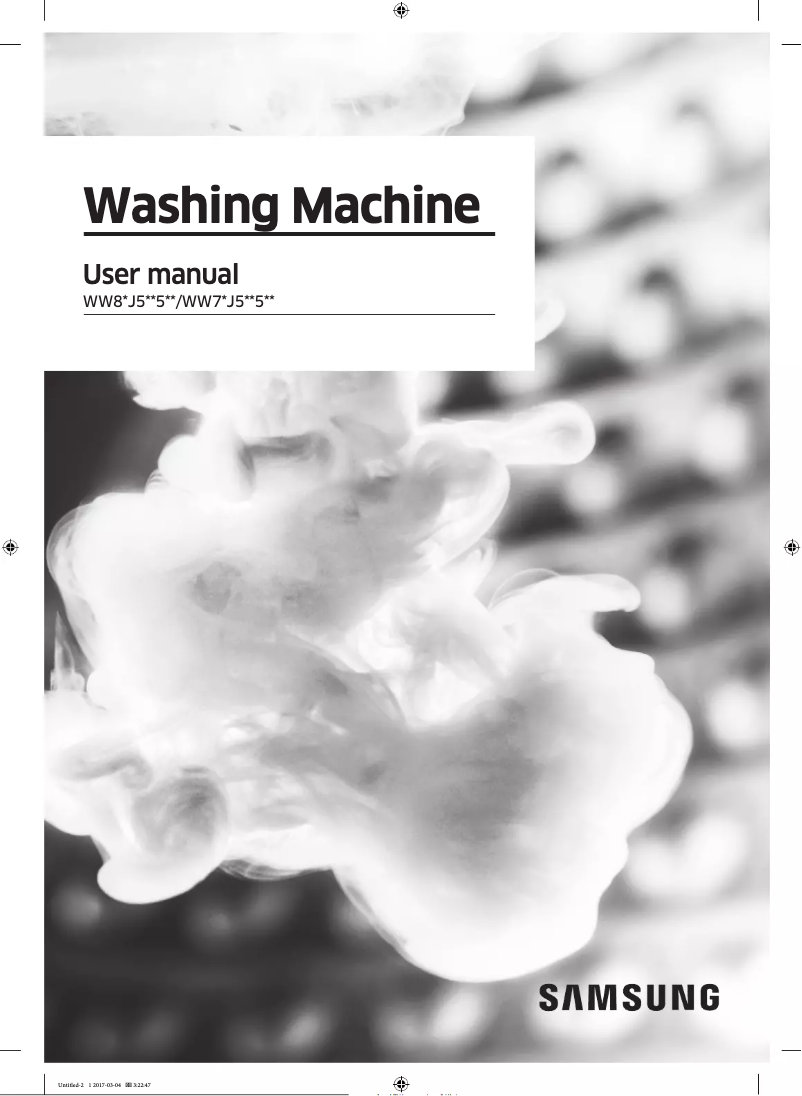 Imagen de la primera página del manual del dispositivo WW70J5535MW