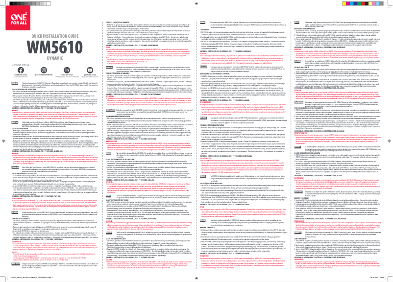 Imagen de la primera página del manual del dispositivo WM 5610