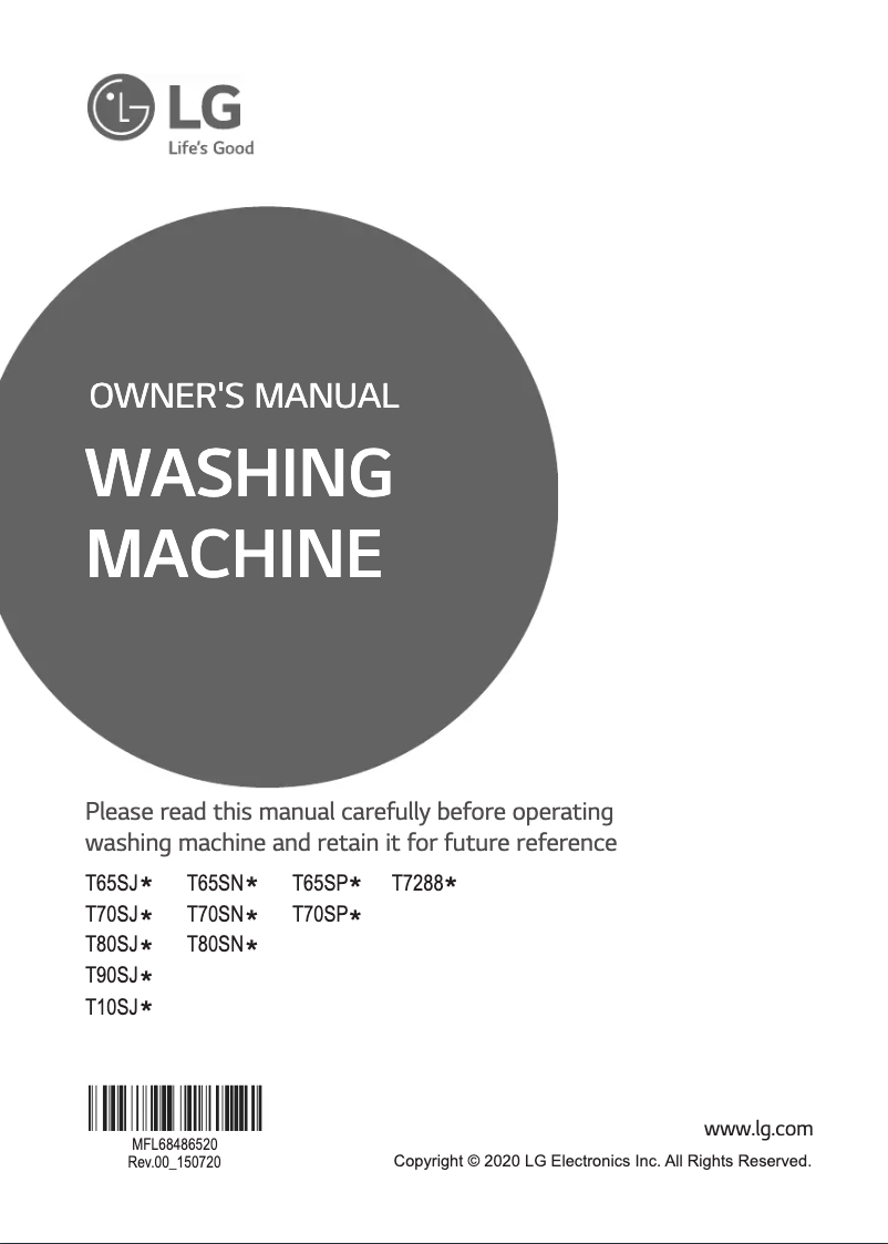 Imagen de la primera página del manual del dispositivo T80SJAS1Z