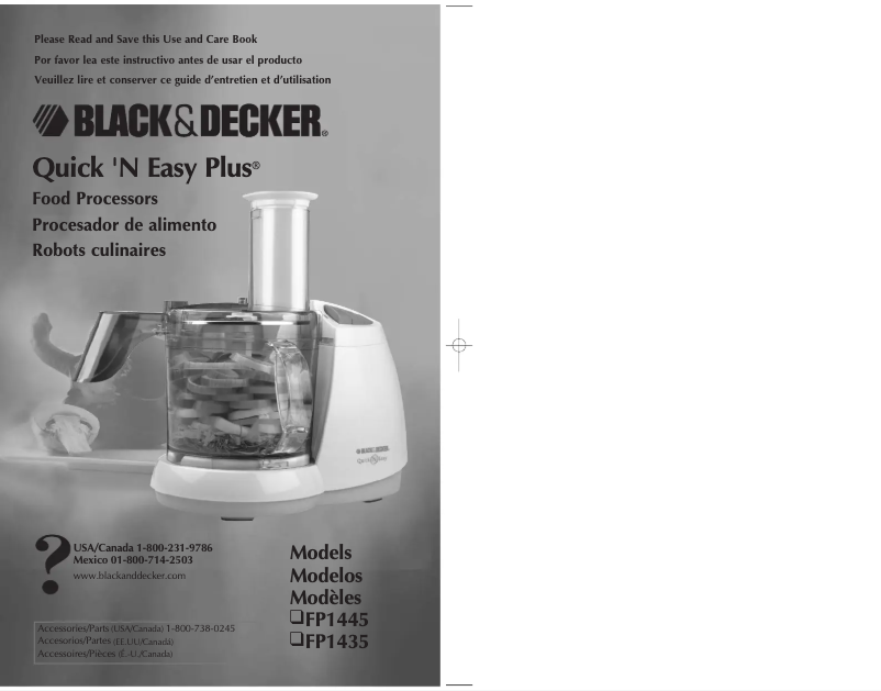 Página nº 1 - Manual de usuario Black & Decker FP1435