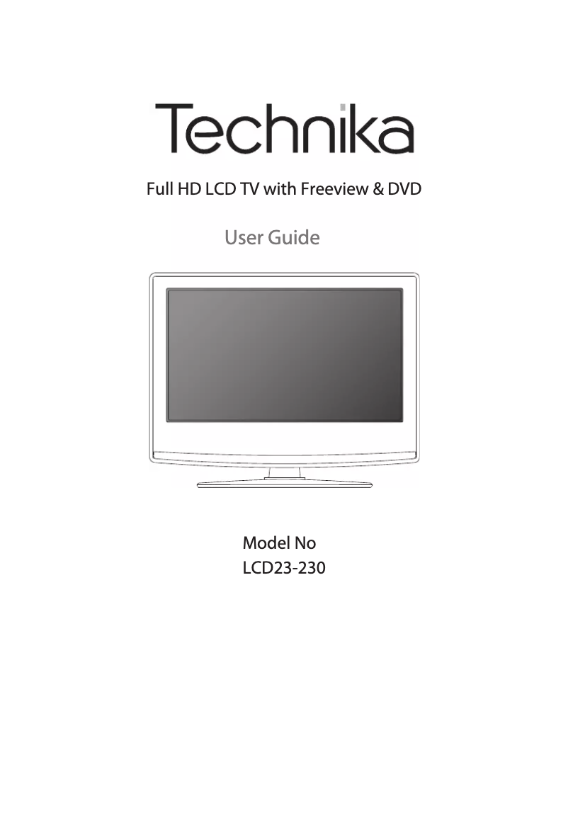 Página 1 del manual Manual de usuario Technika LCD23-230