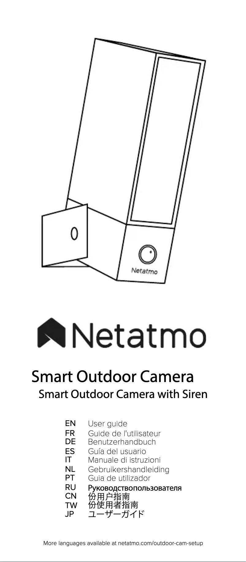 Página nº 1 - Manual de usuario Netatmo Smart Outdoor Camera with Siren