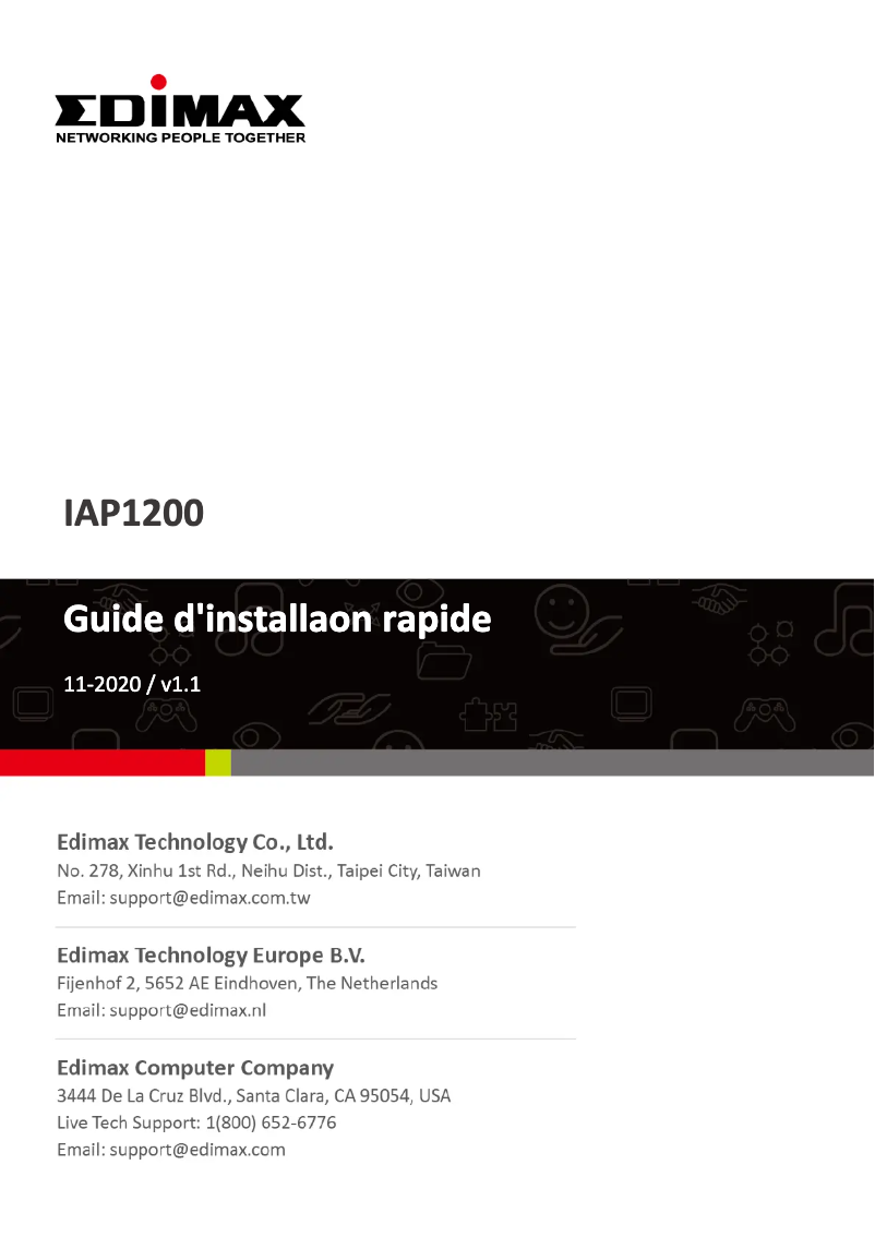 Página 1 del manual Manual de usuario Edimax IAP1200