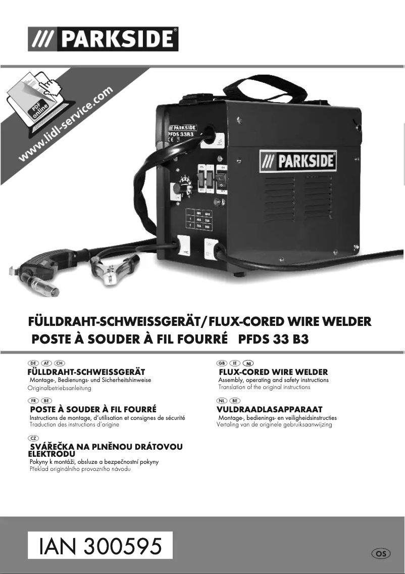 Imagen de la primera página del manual del dispositivo PFDS 33 B3