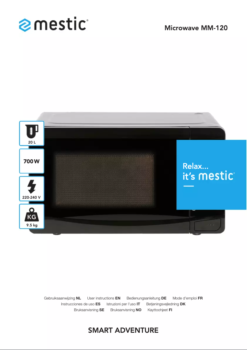 Imagen de la primera página del manual del dispositivo MM-120