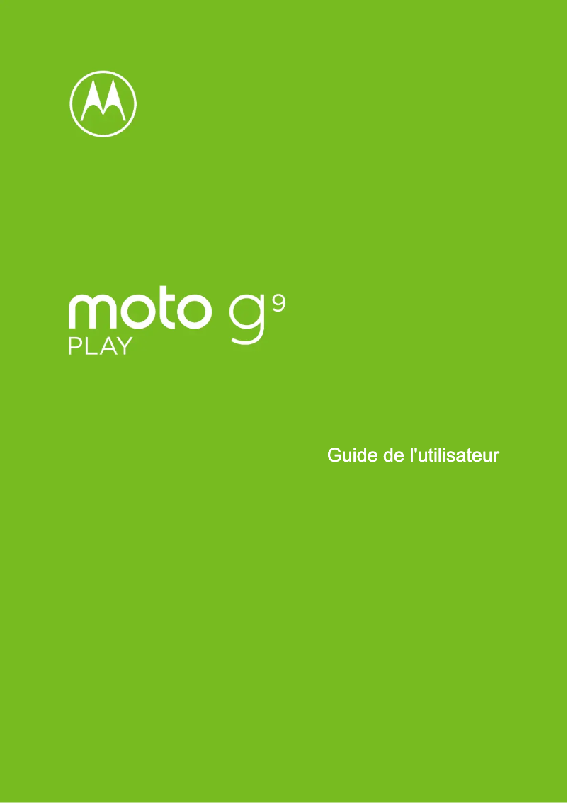Página 1 del manual Manual de usuario Motorola Moto G9 Play