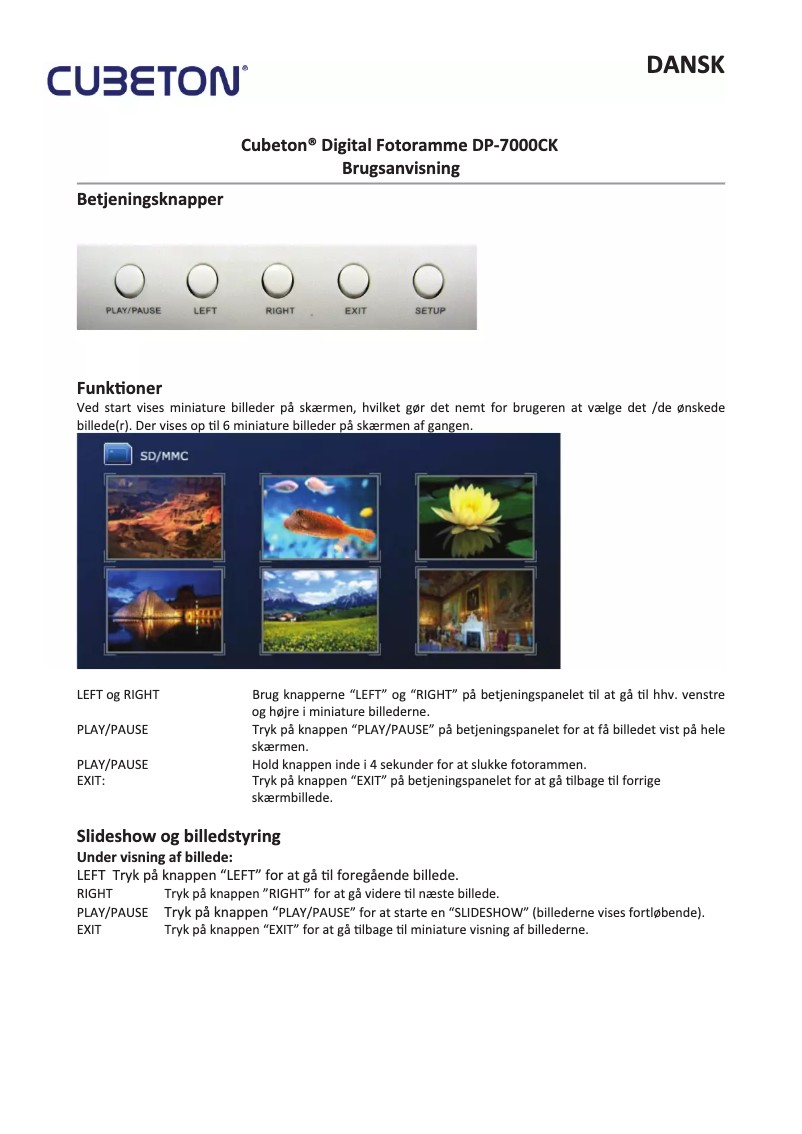 Imagen de la primera página del manual del dispositivo DP-7000CK