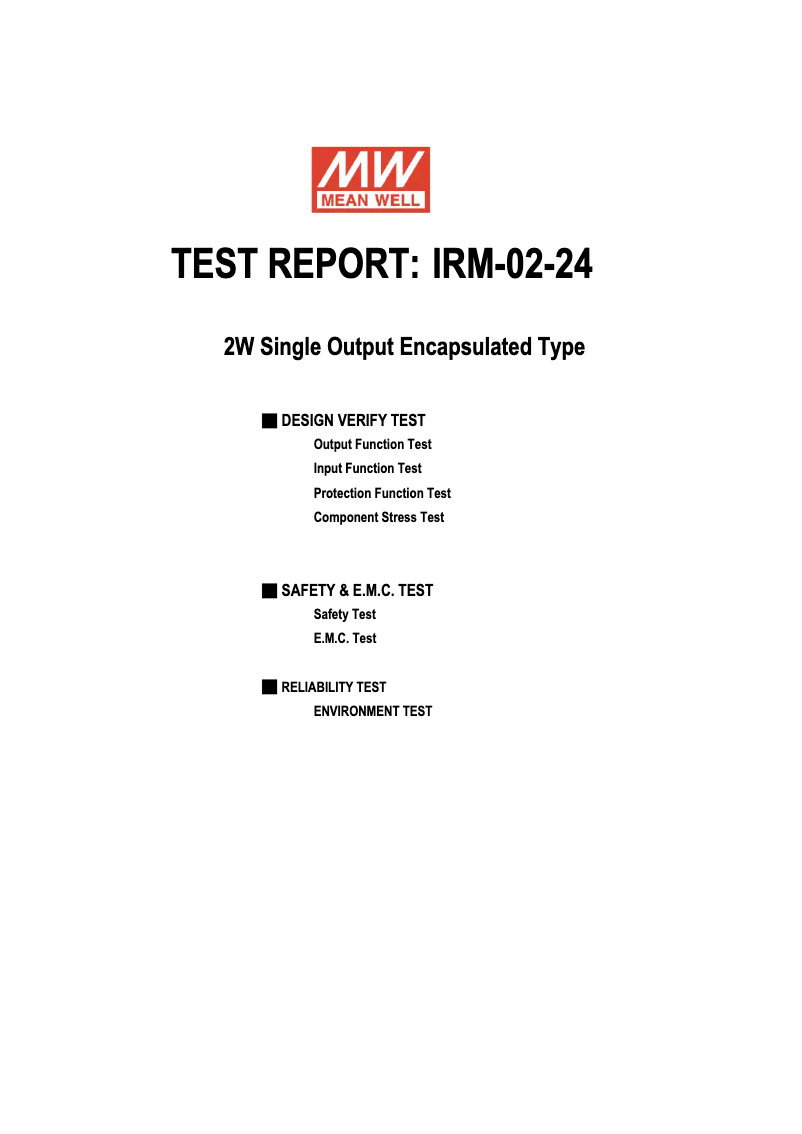 Imagen de la primera página del manual del dispositivo IRM-02-24