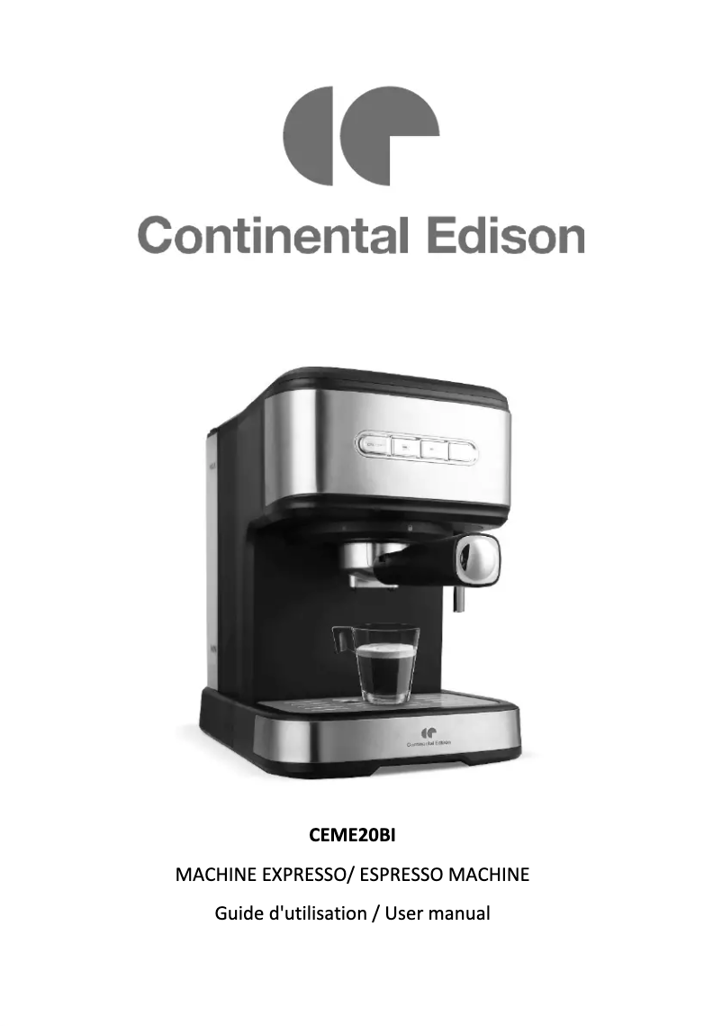 Página 1 del manual Manual de usuario Continental Edison CEME20BI