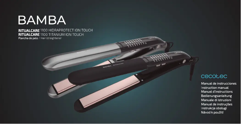 Imagen de la primera página del manual del dispositivo RitualCare 1100 Hydrotect Ion Touch