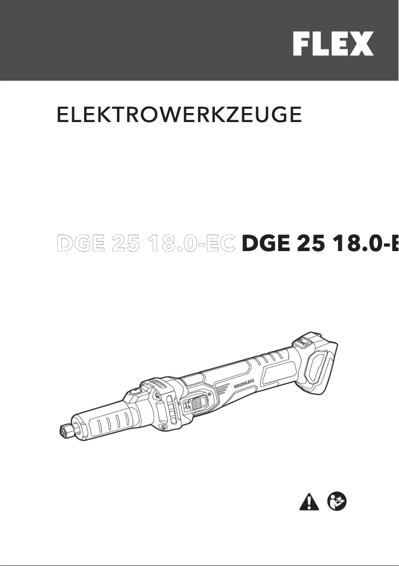 Imagen de la primera página del manual del dispositivo DGE 25 18.0-EC