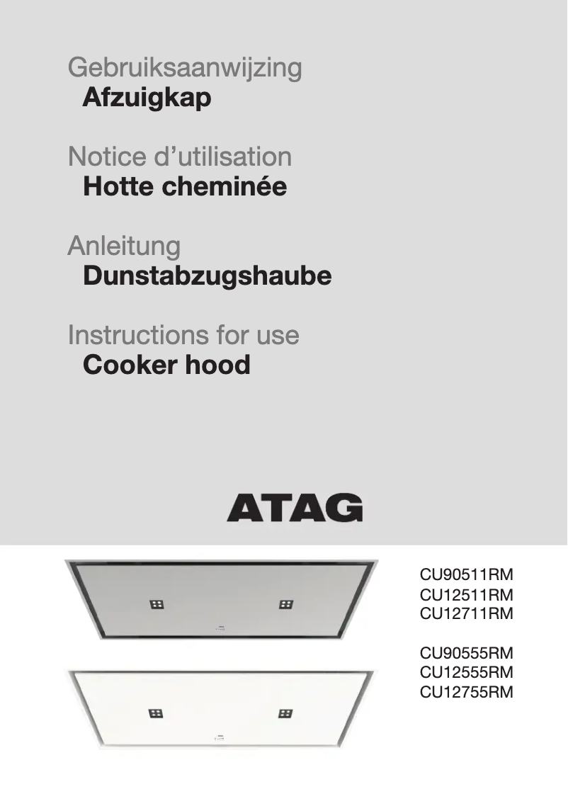 Página 1 del manual Manual de usuario Atag CU90555RM