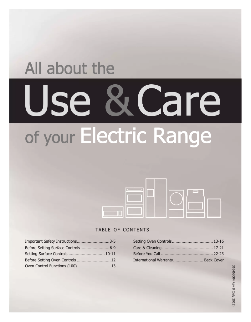 Página 1 del manual Manual de usuario White-Westinghouse MFF3025RC